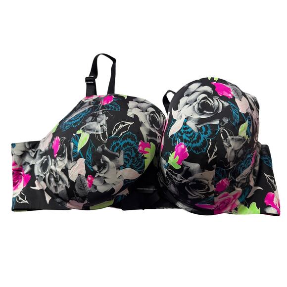 Torrid Women's Plus Size Black Floral Underwire Bra Size 46D - Picture 1 of 5